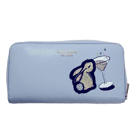kate spade Handbags - Collector item  Kate Spade Bun Bun Bunny Zip around continental wallet sale out